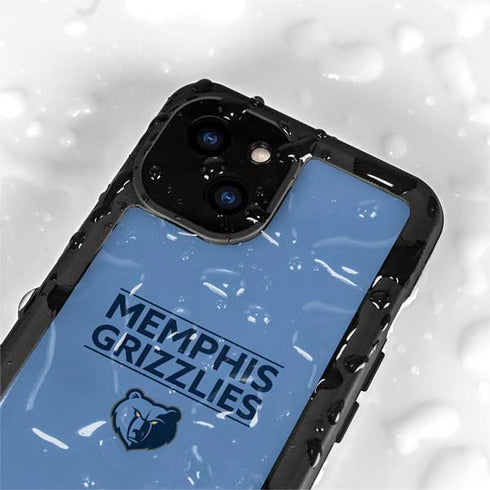NBA Memphis Grizzlies Standard - Light Blue iPhone 15 Plus Waterproof Case